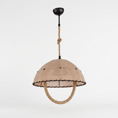 Deckenlampe Deckenleuchter Lüster Kronleuchter Lampe Beige Modern Seil