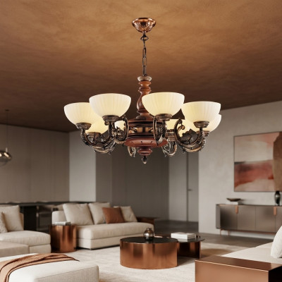 Deckenleuchter Luster Kronleuchter Deckenlampe Lampen Braun Klassischе