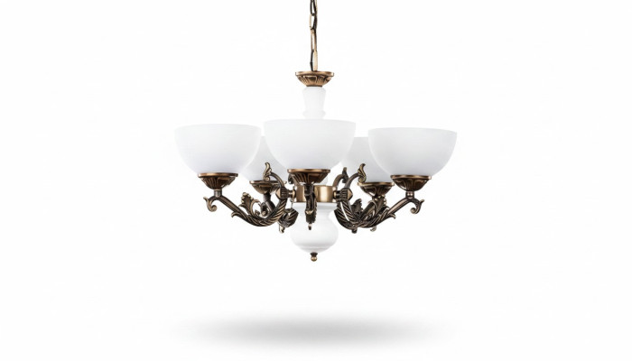 Deckenleuchter Lüster Kronleuchter Deckenlampe Lampen Braun Klassischе