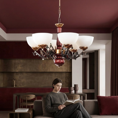 Deckenleuchter Lüster Kronleuchter Deckenlampe Lampen Braun Klassischе
