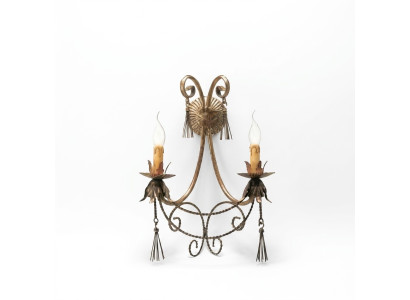Wandleuchte Lüster Wandlampe Wandleuchten Wand Lampen Beige Luxus Neu