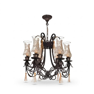 Schloss Deckenleuchter Luxus Lüster Kronleuchter Deckenlampe Glas Lampe