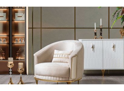 Sessel Modern Couch Sofa Relax Stoff Lounge Textil Sitzer Luxus Sitz Polyester
