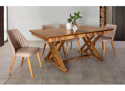 Garnitur Tisch 6x Lehnstuhl Stühle Luxus Essgruppe Set 7tlg Komplette Esszimmer
