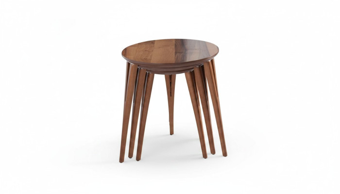 Beistelltische Blumenständer Holztische Set Beistelltisch Tisch Couchtisch 3tlg.