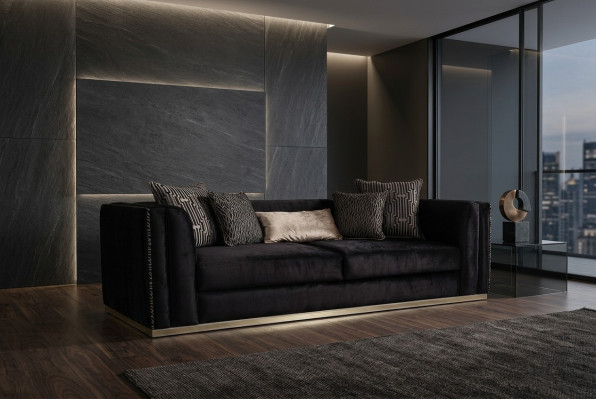 Dreisitzer Moderne Couch Möbel Polster Neu Luxus Sofa Design Neu