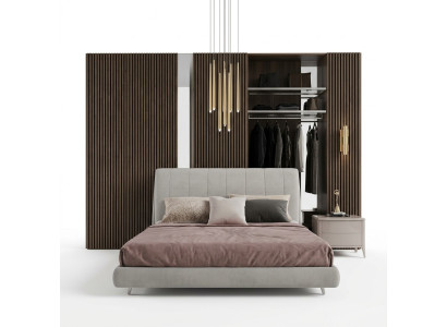 Doppelbett Holz Polster Betten Doppel Bettrahmen Modern Luxus Schlafzimmer Bett