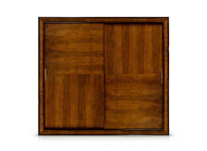 Kleiderschrank Braun Holz Möbel Schrank Design Luxus Schwebetüren Schränke Neu
