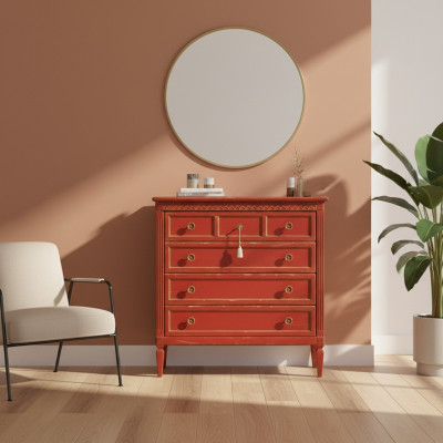 Italienische Einrichtung Sideboard Landhaus Kommode Schränke Möbel Massive