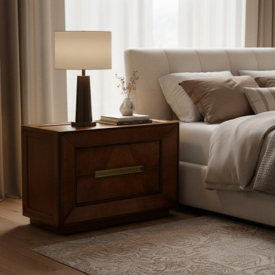 Schlafzimmer Möbel Tisch Nachttisch Braun Holz Möbel Design Beistelltisch Tische