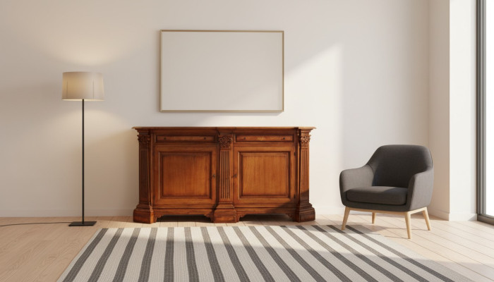 Landhaus Regal Anrichte Schrank Buffet Vitrinen Anrichten Sideboard Möbel Holz