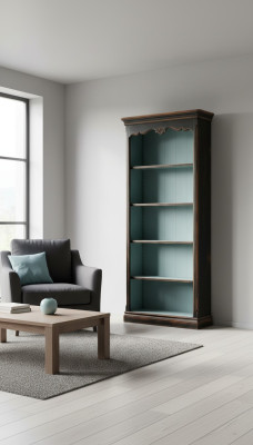 Regal Schrank Bücherschrank für Büro Bücherregal Braun Hochschrank Echtholz Neu