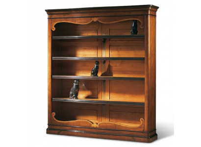 Massives Regal Bücherschrank Holz Schrank Italienische Möbel Schränke Regale Neu