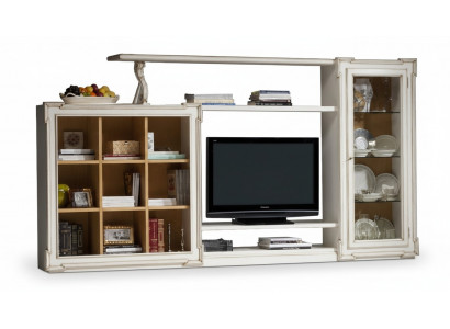 Antik Stil tv Wohnwand Fernseh Ständer Schrank Wohnwände rtv Glasschrank Möbel