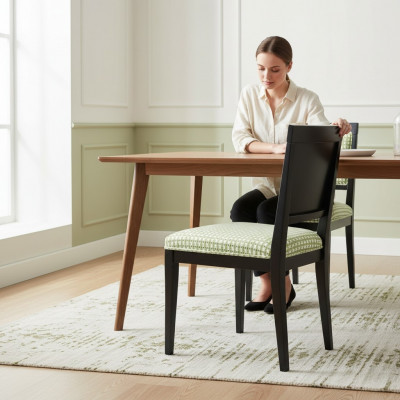 Esszimmer Holz Sessel Italien Möbel Design Klassische Lehnstühle Sessel 1 Sitzer