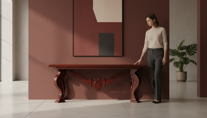 Esstisch Klassisch Esszimmer Wohnzimmer Küche Tische Design Tisch Holz	