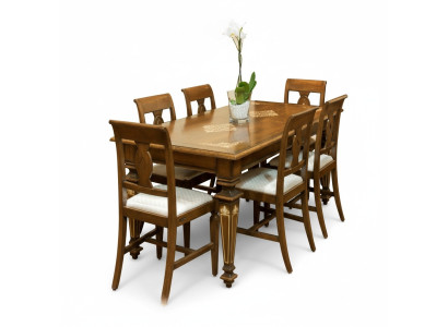 Designer Esstisch Möbel in Esszimmer Klassisch Tische Design Holz