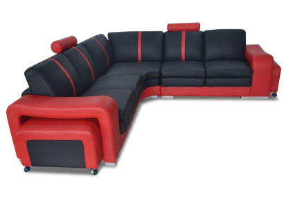 Moderne Ecksofa Couch Polster Eckgarnitur Sofa Eck Garnitur + USB Wohnlandschaft