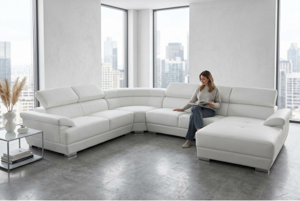 Sofa Ecksofa Design Polster Eckcouch Eckgarnitur Couch Wohnlandschaft UForm +USB