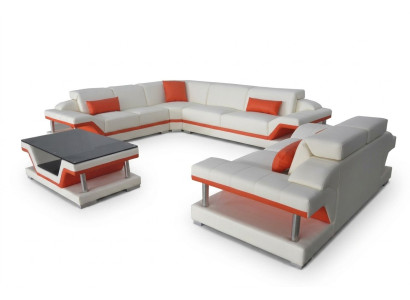 Moderne Ecksofa Couch Polster Eckgarnitur Wohnlandschaft Sofa Eck Garnitur + USB