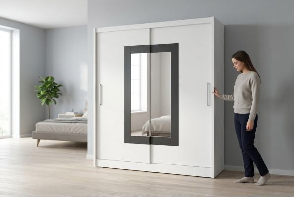 Mehrzweck Schrank 180cm Aufbewahrungs Regale Kleiderschrank Garderobe Neu Regal