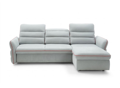 Design Ecksofa Couch Wohnlandschaft Textil Polster Sofas Leder Multifunktion