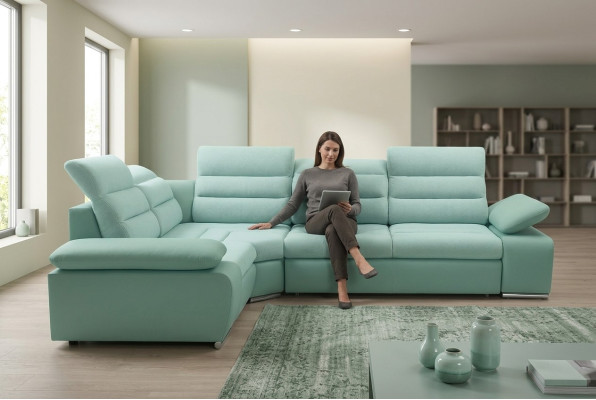 Ecksofa Wohnlandschaft Couch Polster Eckgarnitur Sofa Leder Eck Garnituren Neu