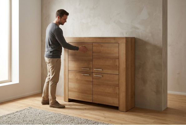 Kommode Kommoden Schrank Wohnzimmer Holz Schränke Vitrine Garderobe Sideboard