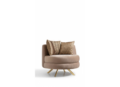 Sessel Luxus Design Möbel Klassisches Stil Design Textil Wohnzimmer Lounge Neu