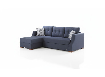Sofa Designer Sofa mit Bettfunktion Bettkasten Schlafsofa Ecksofa Couch L-Form