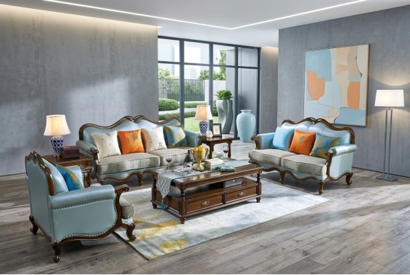 Ledersofa Sofagarnitur 3+2+1 Sitzer Set Garnitur Couch Designersofa