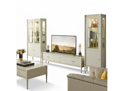 Design Wohnwand Sideboard 2x Schrank rtv Lowboard Anrichte 3 tlg. Set