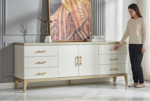 Sideboard Kommode Designer Luxus Schränke Holz Weiß Kommoden Schrank
