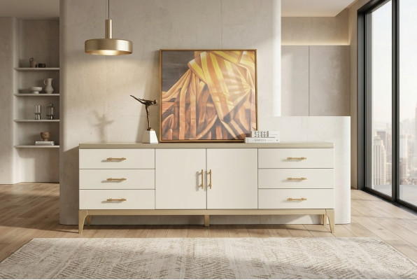 Sideboard Kommode Designer Luxus Schränke Holz Weiß Kommoden Schrank