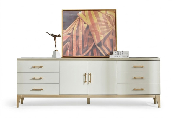 Sideboard Kommode Designer Luxus Schränke Holz Weiß Kommoden Schrank