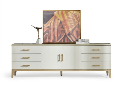 Sideboard Kommode Designer Luxus Schränke Holz Weiß Kommoden Schrank