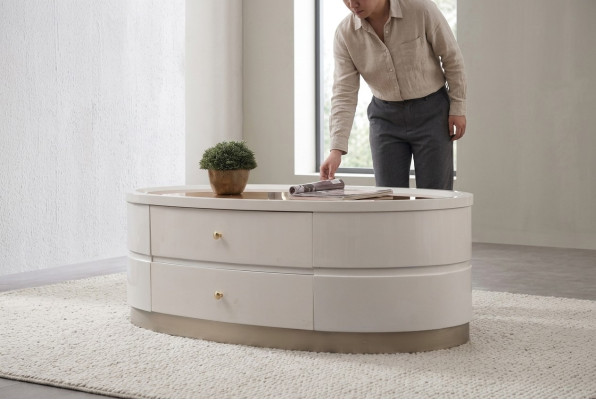 Kaffee Tisch Beistell Tische Wohnzimmer Holz Couchtisch Design Weiß