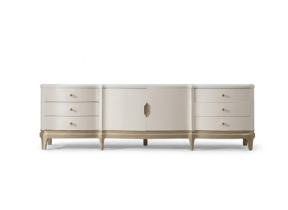 Sideboard Schrank rtv Wohnzimmer tv Holz Möbel Weiß Lowboard Luxus