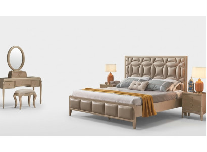 Polster Beige Doppelbetten Bett Betten Doppelbett Schlafzimmer