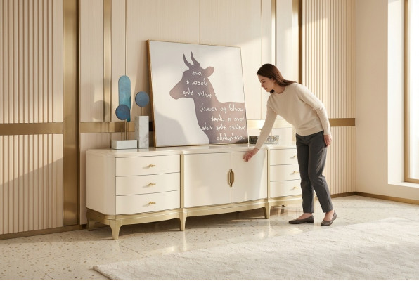 Sideboard Schrank Regal Möbel Holzschrank Weiß Sideboard Kommode