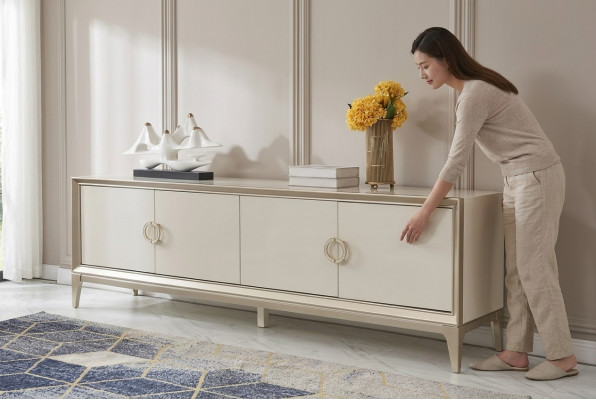 Sideboard Holz Schrank Möbel Kommode Anrichte Sideboard Weiß Anrichten