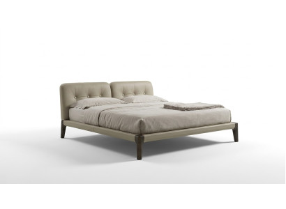 Moderne Doppelbett Schlafzimmer Beige Bett Möbel Holz Design Betten Prianera