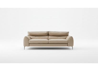 Wohnzimmer Ledersofa Beige Zweisitzer Design Sofas Polster Sofas 2 Sitz Prianera