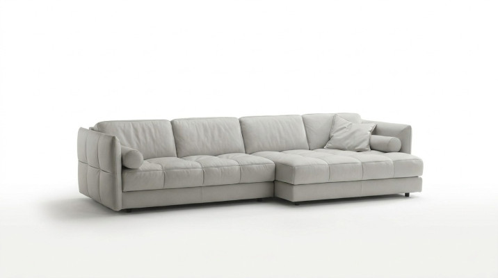 Wohnlandschaft Ecksofa L-Form Möbel Luxus Weiß Modern Sofa
