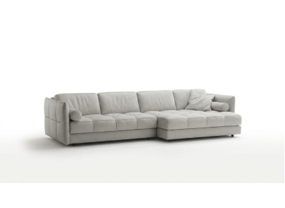 Wohnlandschaft Ecksofa L-Form Möbel Luxus Weiß Modern Sofa