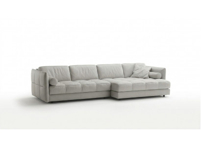 Wohnlandschaft Ecksofa L-Form Möbel Luxus Weiß Modern Sofa