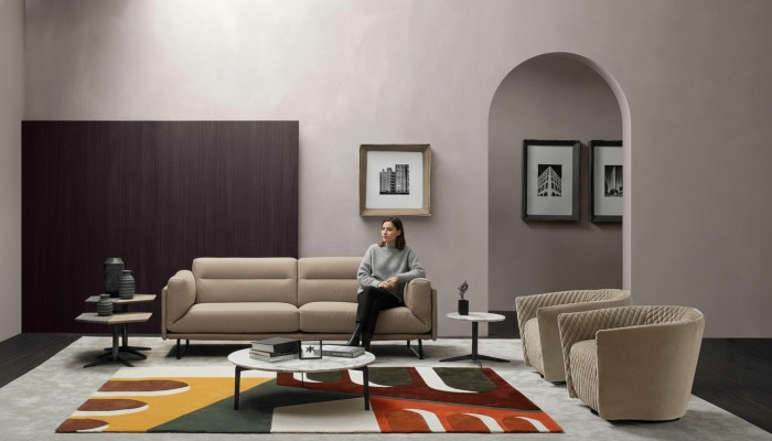 Sofagarnitur Couch Polster Ledersofa Italienische Möbel Sofa Prianera