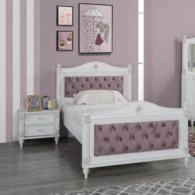 Designer Bett Nachttisch Schlafzimmer Jugendzimmer Set Möbel 2tlg. Betten