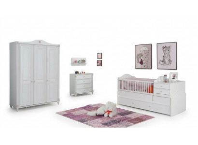 Kinderzimmer Set Kinderbett Kleiderschrank Kommode Schlafzimmer 