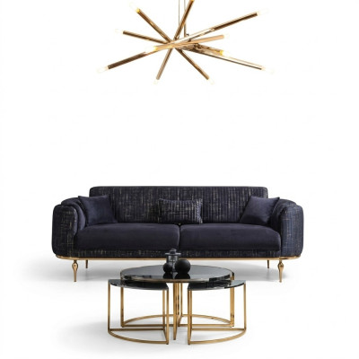 Luxus dreisitzer sofa couch moderne couchen textil sofas stoff 234cm